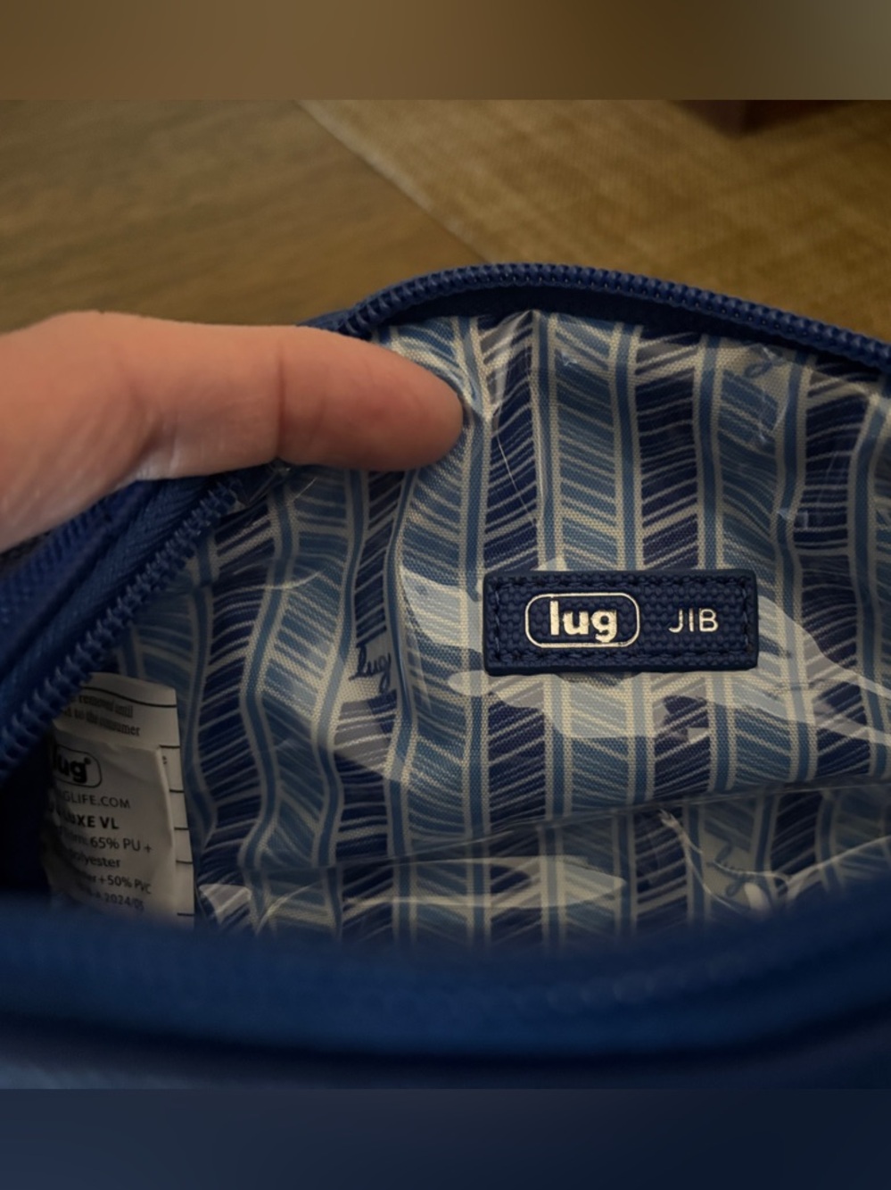 Lug Jib Matte Luxe Vegan Leather. Sapphire blue. NWT - Picture 6 of 6